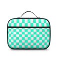 thumbnail image 2 of Blue and White Checkered Pattern Insulated Lunch Bag Teens,Bento School Lunch Bag for Teens for Work,Picnic or Travel 10.6x7.7x4.3 Inches,12 Can Capacity, 2 of 6