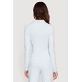 thumbnail image 4 of Women's Brushed Knit Long Sleeve Zip Front Polo Shirt, 4 of 4