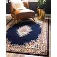 thumbnail image 2 of Unique Loom 3123474 Area Rug, 5 x 8 Feet, Navy Blue/Ivory, 2 of 10