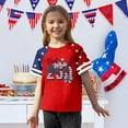 thumbnail image 4 of Grblisyd 4th of July Girls Shirts Size 10-12 American Flag T-Shirts250 Anniversary USA Graphic Independence Day Crew Neck Short Sleeve Outfit for Kids, 4 of 6