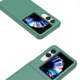 thumbnail image 2 of For ZTE nubia Flip2 5G Case Skin-Touch Texture Hard PC Folding Phone Cover - Orange, 2 of 5