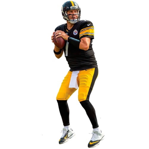 Ben Roethlisberger Pittsburgh Steelers Fathead Life Size Removable Wall Decal Walmart Com Walmart Com