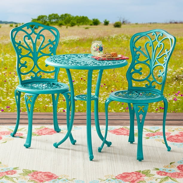 The Pioneer Woman Goldie 3 Piece Cast, Frontier Collection Outdoor Furniture