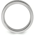 thumbnail image 2 of Chisel Titanium Brushed with CZ Flat 7.00mm Band - Ring Size 10.5, 2 of 6