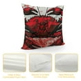 thumbnail image 4 of Crabs Pillow Sham, Astrology Themed Illustration of a Crab Representing Cancer Zodiac Sign Art Print, Decorative Standard King Size Printed Pillowcase, Red Black, 4 of 5