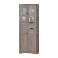 thumbnail image 5 of Homfa Kitchen Pantry Storage Cabinet, 67" Pantry Cabinet with Doors and Removable Drawers, Freestanding Cupboard for Dining Room, Wash Gray, 5 of 5