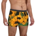 thumbnail image 4 of Salouo Sunflowers 7 Print Men's Boxer Briefs,Breathable Underwear Elastic Waistband Briefs for Men -Small, 4 of 8
