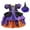 Purple, variant on Mercatoo Halloween Girls Witch 𝐇ostume with Hat Puff Sleeve 𝐏urple Princess 𝐅ancy Role Play P𝐚rty Performance Dress Up Set