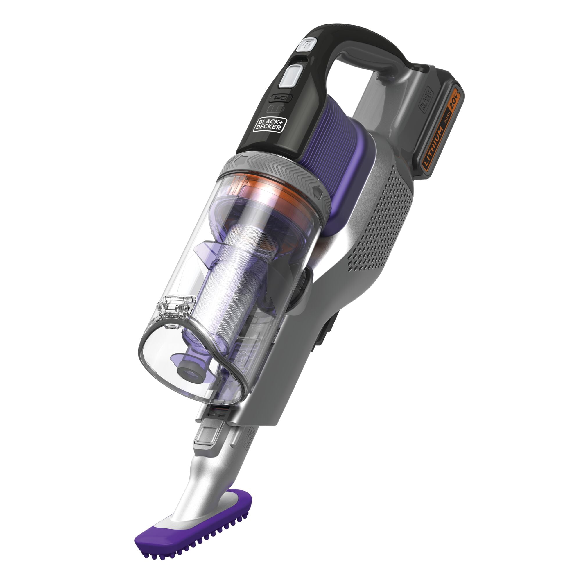 BLACK+DECKER POWERSERIES Extreme 20V Max Cordless Pet Stick Vacuum, for Carpet and Hard Floors, with Anti-Tangle Brush, 55 Minute Run-Time, BSV2020P