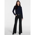 thumbnail image 3 of Scenario Women's Rib Mock Neck Top with Long Sleeves, Sizes XS-XXXL, 3 of 6