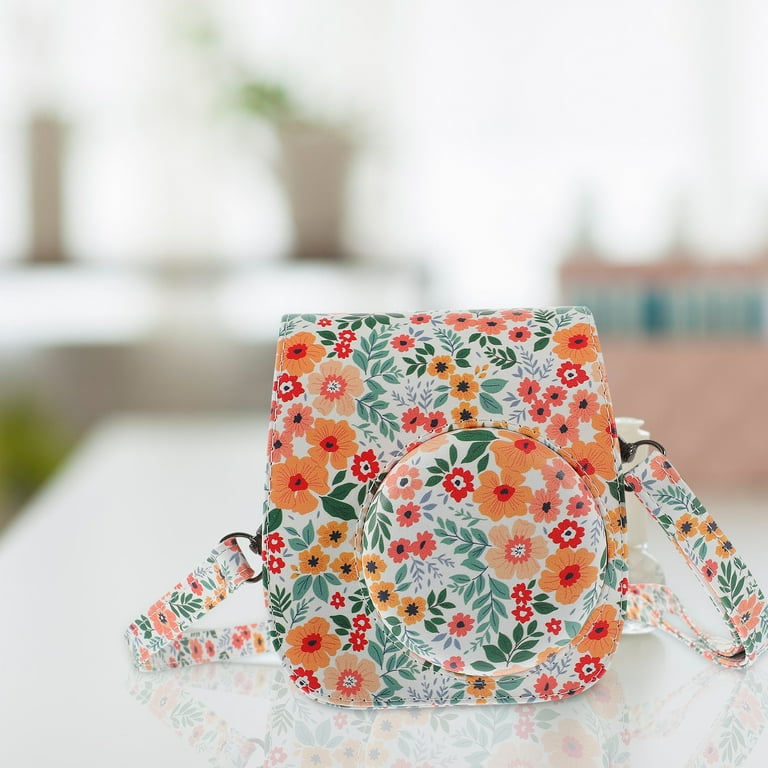 Crossbody Belt Bag Bags Purse Floral Camera Instant Shoulder Small Case Travel Cover for Walmart