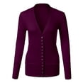 thumbnail image 2 of Cardigans for Women Long Sleeve Cardigan Knit Snap Button Sweater Regular & Plus, 2 of 2