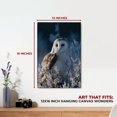 thumbnail image 3 of Owl Canvas Wall Art by DreamController- 12X16 inches Bird Wall Decor | HD Printed & Wooden framed wall art | Modern Wall Decor for Gift | Made in USA, 3 of 5