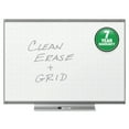 thumbnail image 4 of Quartet Prestige 2 Total Erase Whiteboard 48" (4 ft) Width x 36" (3 ft) Height - White Surface - Graphite Frame - Horizontal - 1 / Each, 4 of 10