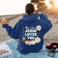 thumbnail image 6 of Bibifish Womens Hoodies Letter Floral Print Drawstring Hoodies With Pocket Oversized Fit Spring Fall Long Sleeve Stylish Pullover Tops For Ladies, 6 of 6