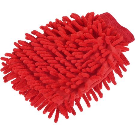 Microfiber Chenille Wash Mitt - Double Side Reusable Gloves for Cleaning, Scratch-Free, Apply to Car Cleaning, Kitchen