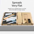 thumbnail image 4 of ELEHOLD Luxury Case for Samsung Galaxy Z Fold 5 2023 Rugged PC Shell with Built-in Screen Protector Hidden Kickstand Hinge Protection Support Wireless Charging Shockproof Full Body Case,Gold+Gold, 4 of 9