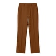 thumbnail image 6 of Oksale Business Casual Pants for Women Office Wear Straight Leg Dress Pants with Pockets Stretch High Waisted Work Pants Brown M, 6 of 7