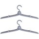 thumbnail image 1 of 2 piezas Perchas plegables portátiles de viaje Perchas de ropa multifuncionales para acampar Almacenamiento - Azul-Gris, 1 of 5