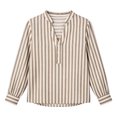 thumbnail image 5 of ClodeEU Women's Stripe V Neck Long Sleeve Blouse,Casual Loose Business Shirt ,Women's Plus L, 5 of 7