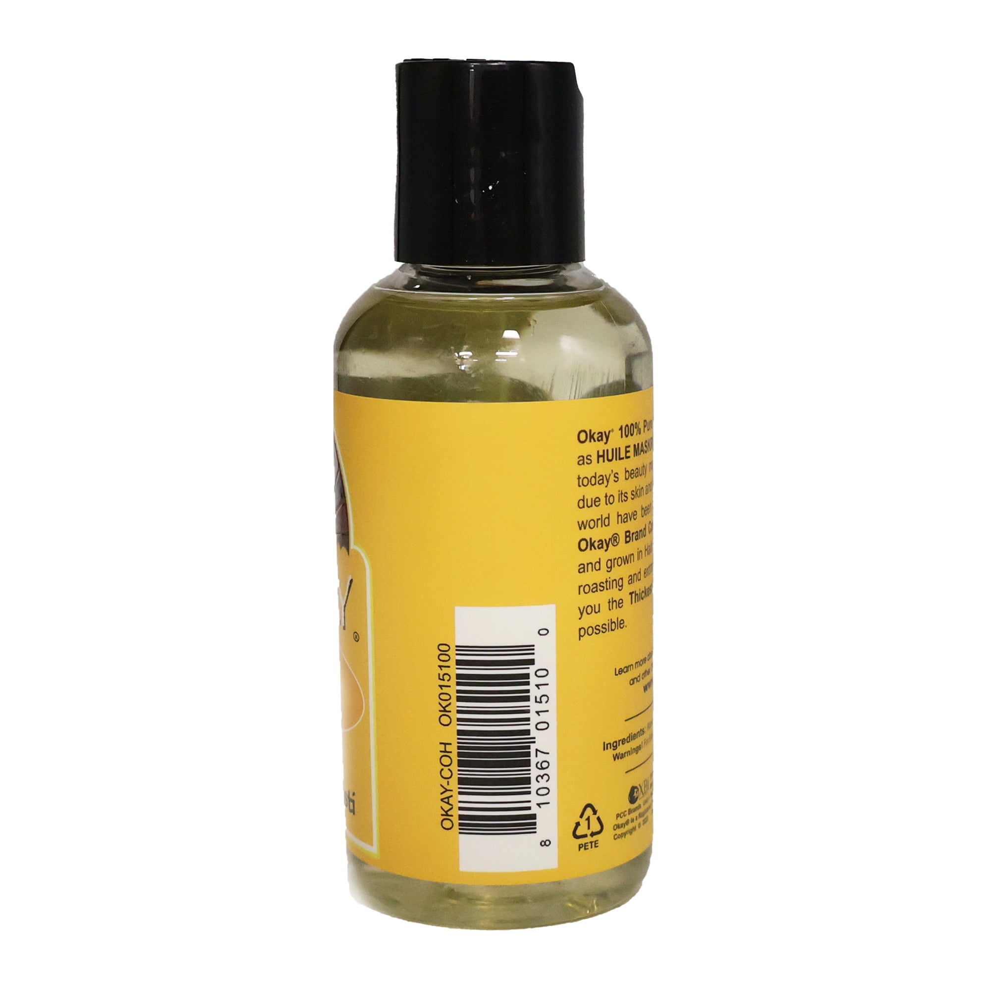 Okay Hair Skin Oil 100 Pure Castor Oil Haitian, 4 Oz., Pack of 3