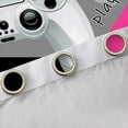 thumbnail image 4 of Manfei Chic Gamepad Teens Black Out Curtains, Black Pink Cartoon Curtains Pack of 2 (42x63 Each), Game Console Player Bedroom Curtains, Curtains Blackout Home Decor, 4 of 6