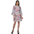 thumbnail image 2 of Moomaya Printed Crossover Robes Bridesmaid Getting Ready Bathrobes For Women, 2 of 6