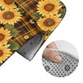 thumbnail image 5 of Xecao Yellow Black Plaid Sunflower 2-Piece Vintage Seamless Anti-Skid Mat Set, featuring a stylish pattern for a safe and elegant toilet rug experience, 5 of 6
