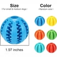 thumbnail image 3 of 2" Rubber Treat-Dispensing Dog Ball, Durable Chew Toy With Textured Surface For Teeth Cleaning, Interactive Play, Mental Stimulation, Suitable For Small Breeds Like Teddy, For, 3 of 3