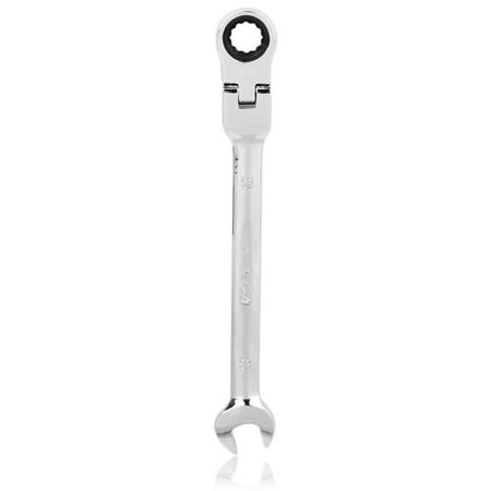 

10mm Flexible Head Ratchet Combination Wrench Spanner (Silver)