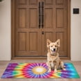 thumbnail image 4 of Rainbow Tie Dye Radial Pattern Door Rugs,Washable Non Slip Door Mats Indoor,Decorative Door Mats,Entry Mat Indoor for Entrance,Bedroom,Kitchen,Bathroom,16"x47", 4 of 6
