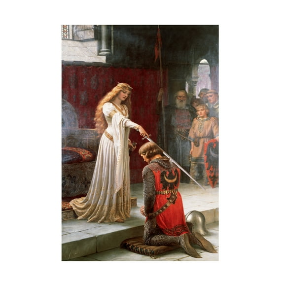 Edmund Leighton 'The Accolade' Canvas Art