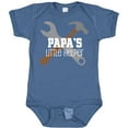 thumbnail image 3 of Inktastic Papa Little Helper Boys Baby Bodysuit, 3 of 5