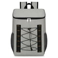 thumbnail image 1 of Refrigerador de mochila de gran capacidad para picnics al aire libre, senderismo, pesca (gris), 1 of 9