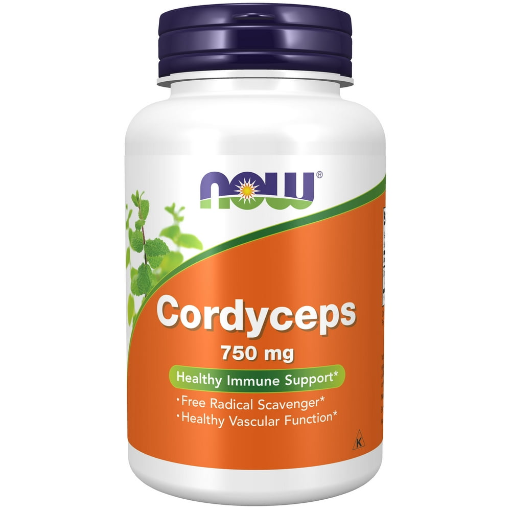 NOW Supplements, Cordyceps (Cordyceps sinensis)750 mg, Healthy Immune