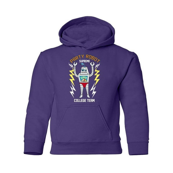 Party Robot Hoodie Juniors -Image by Shutterstock, x-Large