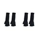 thumbnail image 4 of Guantes sin dedos Qarigey de punto Negro y Gris, 4 of 6