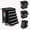 Black, variant on TacleeKii Rolling Tool Chest with 5 Drawers, Metal Tool Storage Cabinet with Locking System, Portable Tool Cart Organizer for Garage Workshop, Black