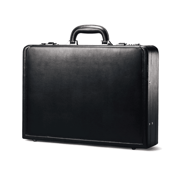 mokzer Solo New York Attache - Carrying Case with Combination Lock, Business Brief, Large Main Compartment - Grand Central