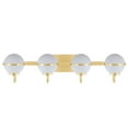 thumbnail image 5 of Aspen Creative 62312, Bathroom Vanity 4 Lights Fixture, 32" W x 7-3/4" H x 7-1/8" E, Warm Brass Finish, Bulb Not Included, 5 of 8
