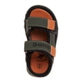 thumbnail image 5 of Beverly Hills Polo Club Boys Sport Sandals (Toddler Sizes) - Olive/Orange, 5, 5 of 6