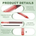 thumbnail image 3 of Uxcell 24Pcs Colored Gel Ink Pens, 0.5mm Extra Fine Point Smooth Writing Quick Drying Liquid Ink Rollerball Pens, Red, 3 of 6