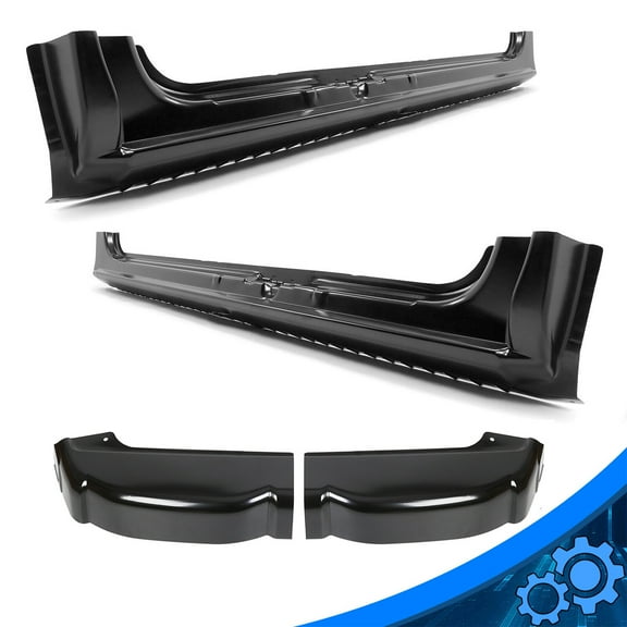 For 99-06 Chevy Silverado Sierra pickup Rocker Panel Cab Corner Kit Extended Cab