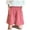 Pink, variant on Womens Knee Length Shorts High Waist Embroidered Pocket Bermuda Wide Leg Shorts Oversized Baggy Athletic Shorts
