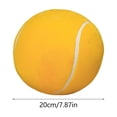 thumbnail image 3 of MMJ Simulated Tennis Ball Cushion Decorative Soft Plush Round Pillow for Home Sofa Chair Car Office Nap 7.87in, 3 of 6