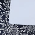thumbnail image 5 of Half Price Drapes Printed Flora Navy Room Darkening Curtains for Bedroom(1 Panel), 50W X 96L, 5 of 6