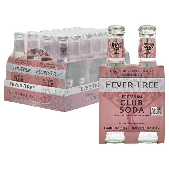(24 Bottles) Fever-Tree Club Soda, 6.8 Fl Oz