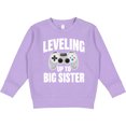 thumbnail image 2 of Inktastic Leveling Up to Big Sister Toddler Sweatshirt, 2 of 4