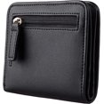 thumbnail image 5 of Cartera pequeña y compacta de lujo con bolsillo de piel auténtica para mujer, minimonedero con ventana de identificación JM, 5 of 5