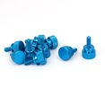 thumbnail image 1 of Unique Bargains Computer PC Case Shoulder Type Knurled Thumb Screw Sky Blue M4x10mm 10pcs, 1 of 1
